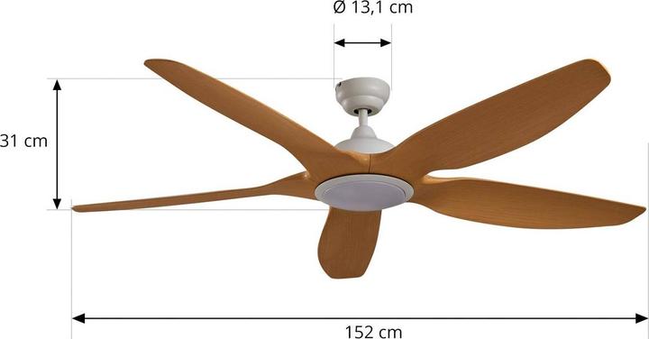 Actual product image Lucande Omendo (53 dB)