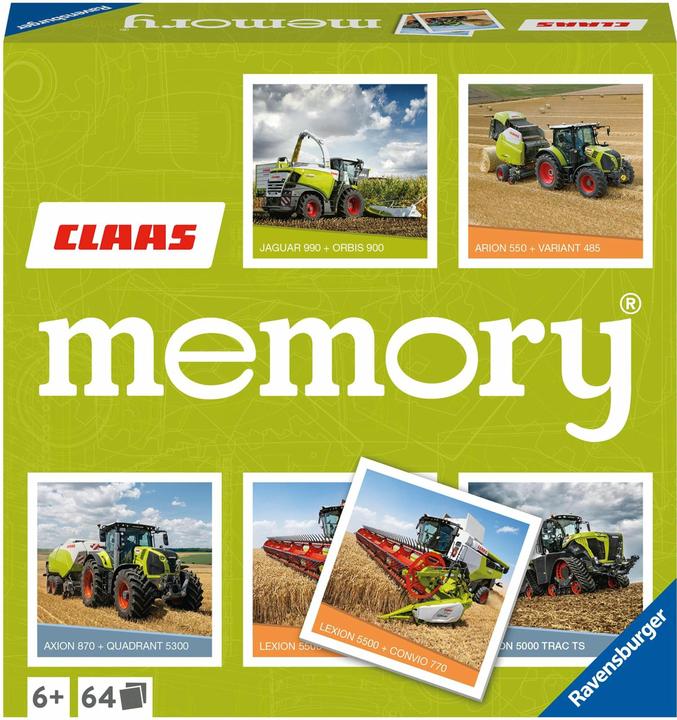 Immagine prodotto Ravensburger Memoria Claas (Polacco, Spagnolo, Giapponese, Svedese, Norvegese, Danese, Olandese, Portoghese, Inglese, Italiano, Francese, Tedesco)