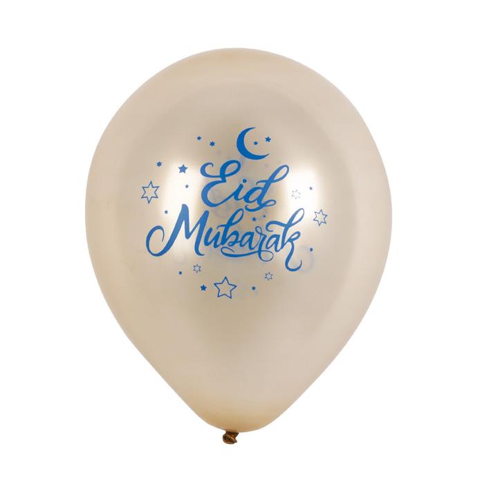 Produktbild Boland 6 Latex Ballons 'Eid Mubarak' zweiseitig 25 cm (6 x)