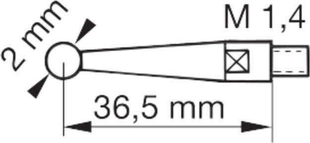 Actual product image Tesa Technology TAST lever gauge 0, 01 mm graduation, 28 mm diameter in case 1810007 (mm)