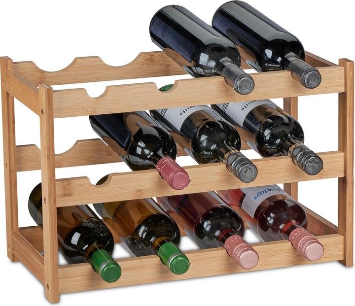Produktbild Relaxdays Weinregal (45 x 23.5 x 30 cm, 12 Fl.)
