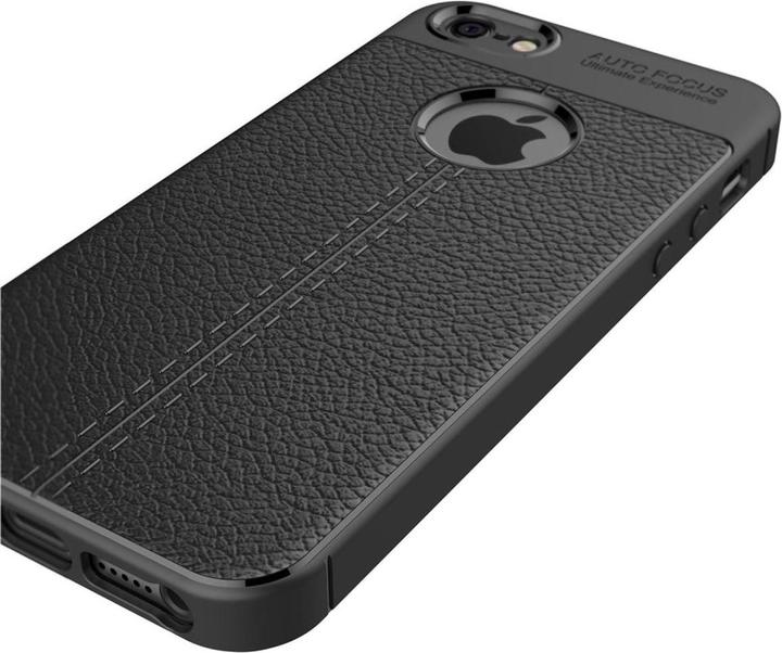 Produktbild König Design Apple iPhone 5 / 5s / SE Handy Hülle Schutz Case Back Cover Silikon Etui Schwarz (Apple iPhone 5)