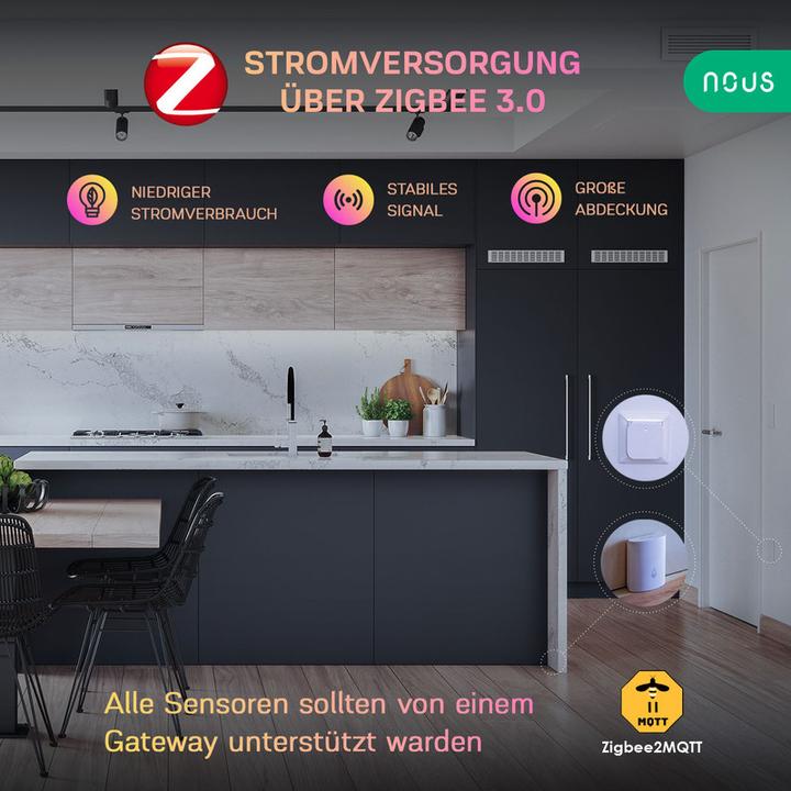Actual product image Nous Smart Water Leakage Sensor E4 ZigBee