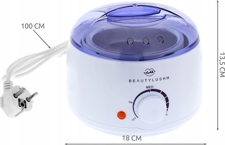 Immagine prodotto Beautylushh Scaldacera per cera morbida e dura (540 ml, 1 x, 488 g)