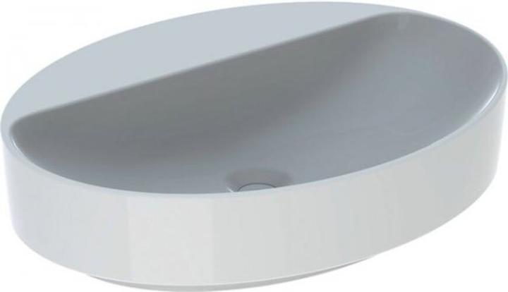 Produktbild Geberit VariForm Aufsatzwaschtisch oval, 600x450mm, mit Hahnloch, ohne Überlauf (620 mm, 600 mm)