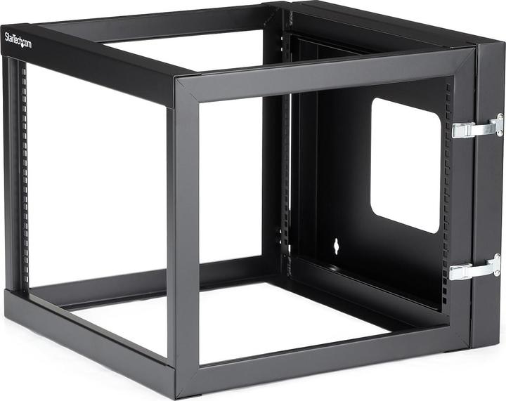 StarTech 8U open 19 inch server rack with hinge - 55cm deep (8 RU, 19 inch rack)