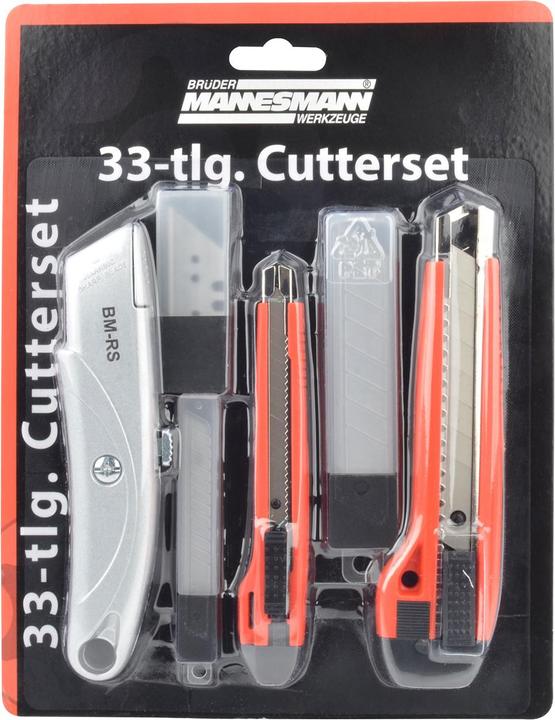 Produktbild Mannesmann Abbrechmesser-Set, 33-tlg. (Cutter)
