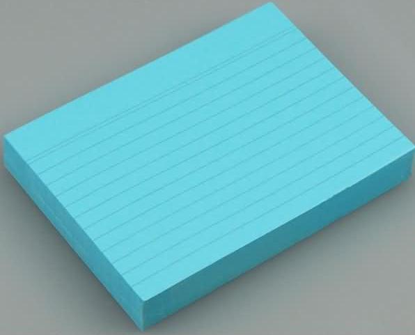 Immagine prodotto Staufen Schede A6/100 foderate di blu (A6, 180 g/m², 100 x)