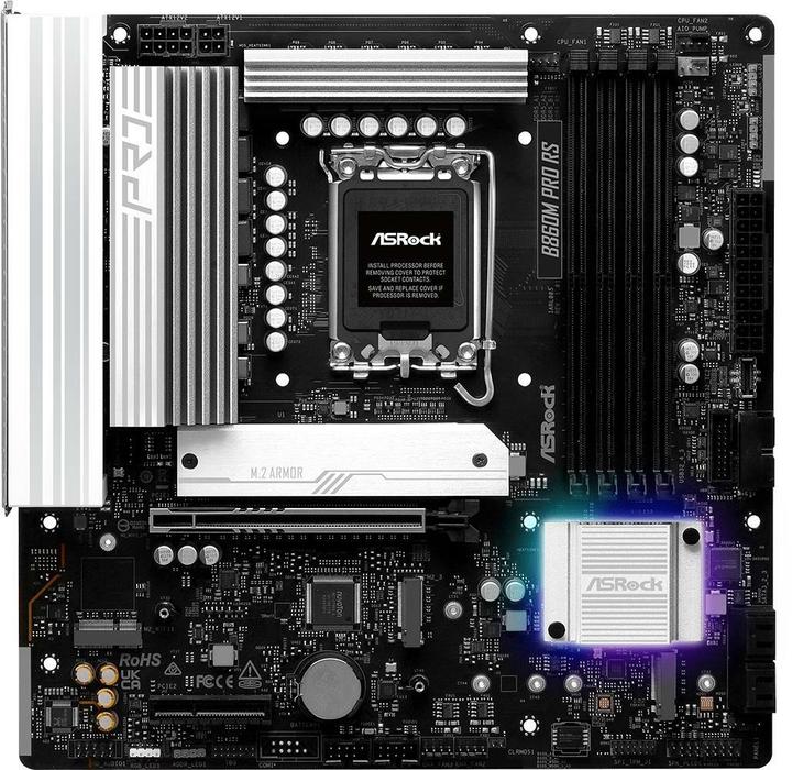 Productafbeelding AsRock B860M Pro RS DDR5 Intel S detailhandel (LGA 1851, Intel B860, mATX)
