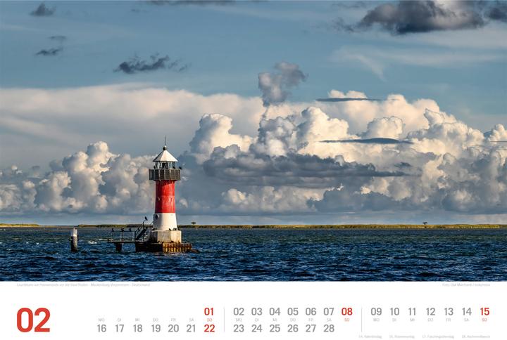 Produktbild Ostsee - von Flensburg bis nach Usedom - ReiseLust Kalender 2026 (45 x 33 cm, Harter Einband, Deutsch)