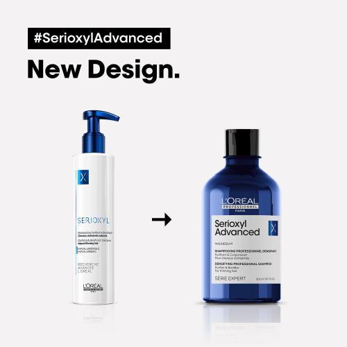 Immagine prodotto L'Oréal Professionnel - Shampoo per capelli diradati Serioxyl Advanced (Shampoo corporizzante) - (300 ml, Shampoo liquido)