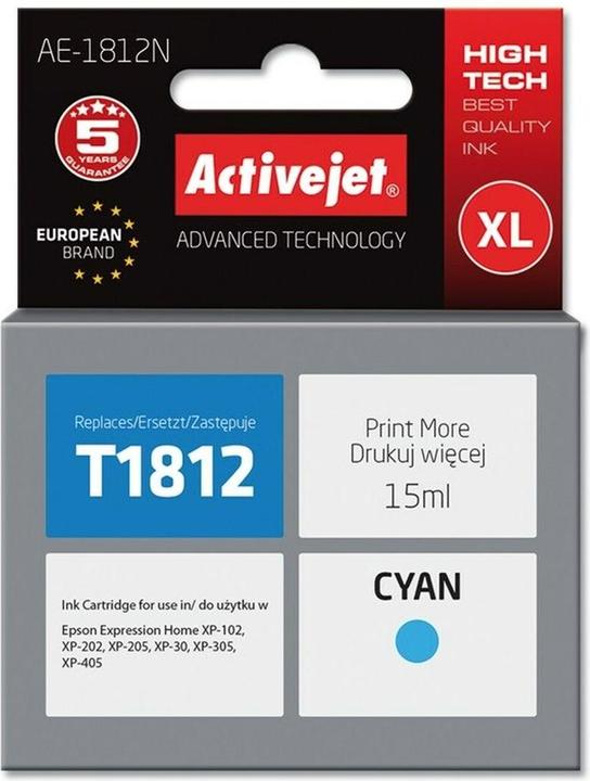 Produktbild Activejet AE-1812N Druckerpatrone (e) Kompatibel Hohe (XL-) Ausbeute (C)