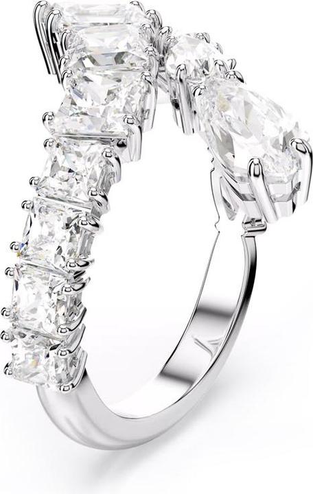 Swarovski Matrix Ring Verschiedene Schliffe Weiss (55)