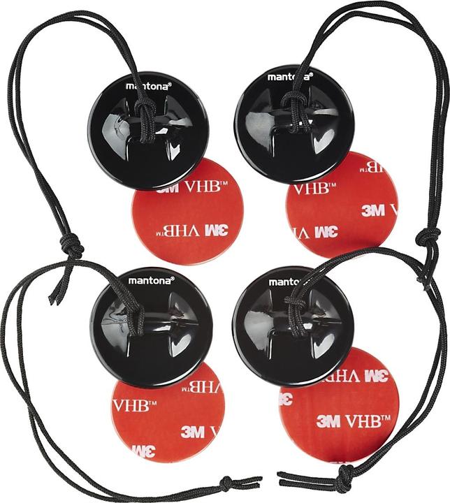 Produktbild mantona Sicherungshalter Set 4 Halter 8 Pads (GoPro HERO8 Black)