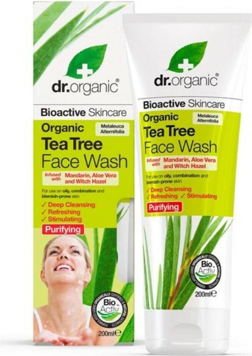 Image du produit Dr. Organic BIOACTIVE ORGANIC Tonique pour le visage à l'Arbre à thé 200 ml (Chiffons de nettoyage, 200 ml)