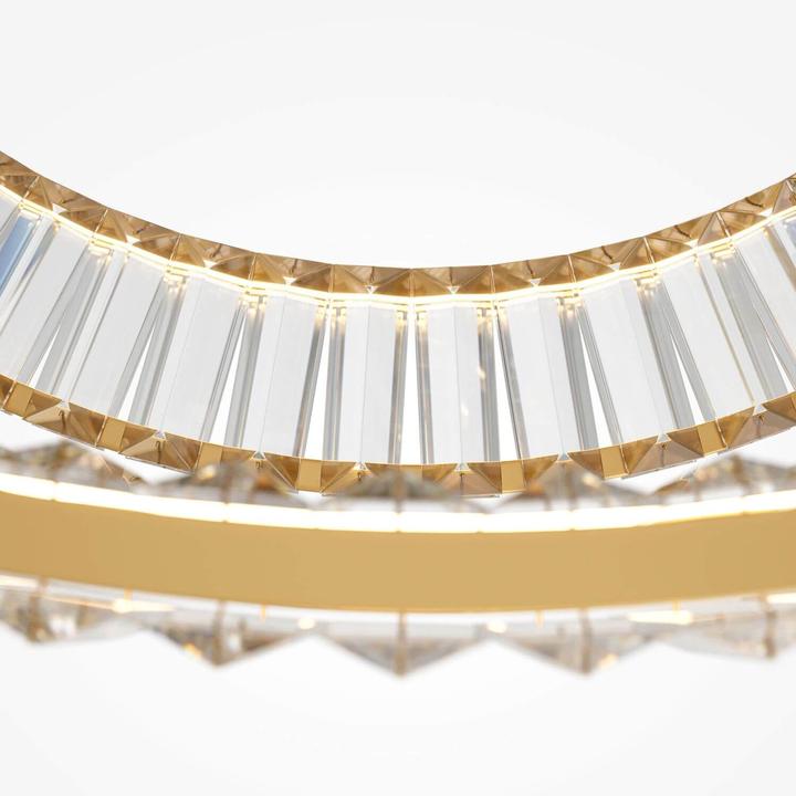 Actual product image Maytoni Krone LED pendant light, pendant light 2x 90W gold colour 90Ra neutral white