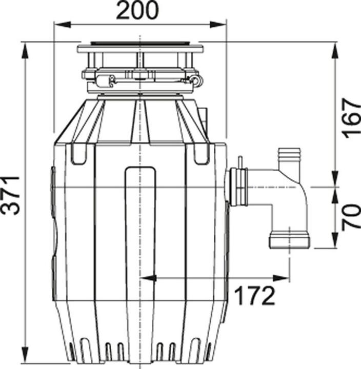 Image du produit Franke Broyeur de déchets alimentaires TE-75 134.0500.618 (550 W)