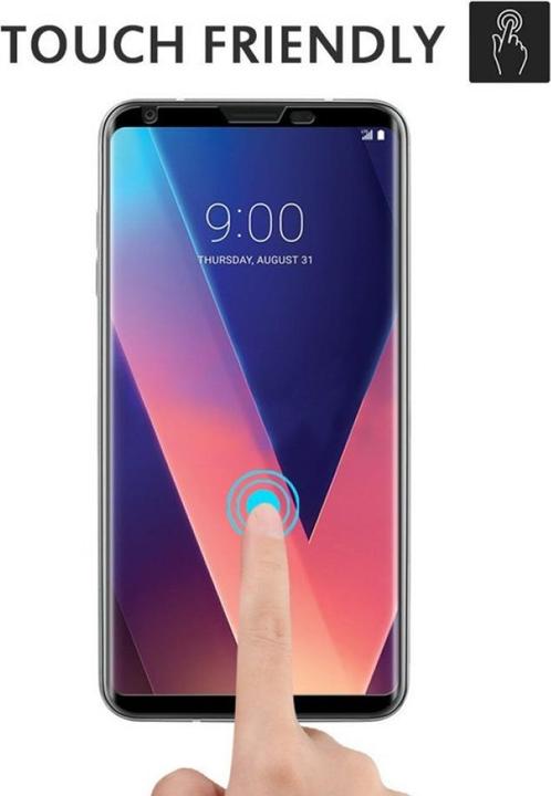 Actual product image Screenguard LG V30 Full Screen Protective Glass Film 2.5D 9H (1 Piece, LG V30)