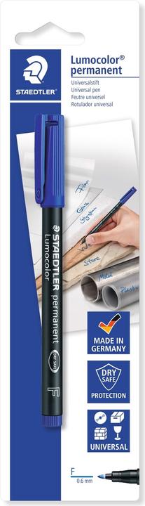 Image du produit Staedtler Lumocolor permanent (Bleu, 0.60 mm, 1 x)