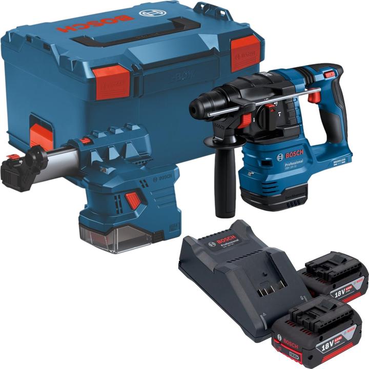 Produktbild Bosch Professional Akku-Bohrhammer mit SDS plus GBH 18V-22, 2 x Akku GBA 18V 4.0Ah, L-BOXX (Akkubetrieb)