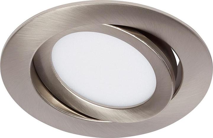 Produktbild Briloner LED Einbauleuchte IP23 7W 600 lm 4000 K neutralwei schwenkbar nickel matt 106/90 mm 230V (600 lm)