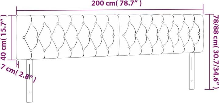 Actual product image VidaXL Jasmine (200 x 7 x 88 cm)
