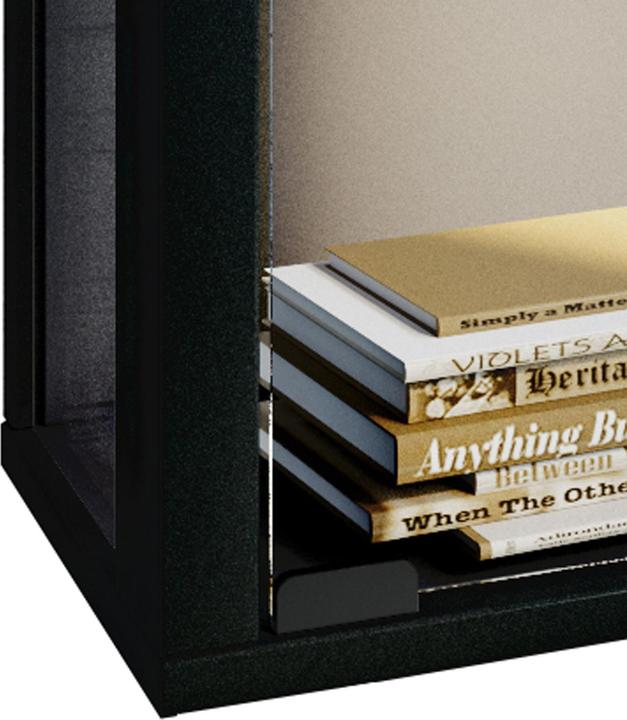 Immagine prodotto VCM Collezione Vetrina a muro Legno Vetro Udina (60 x 25 x 80 cm)