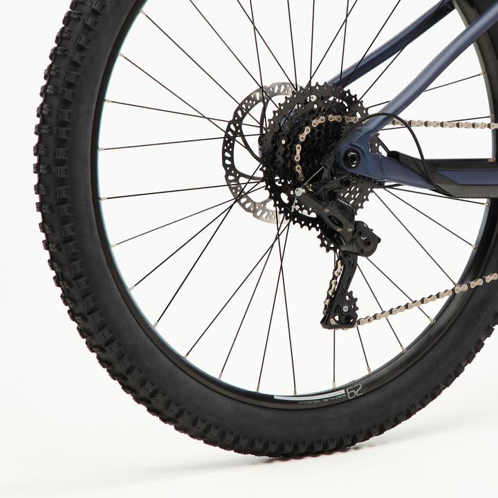 Actual product image Rockrider 29" Hardtail Electric Mountain Bike E-EXPL 520 - Midnight Blue