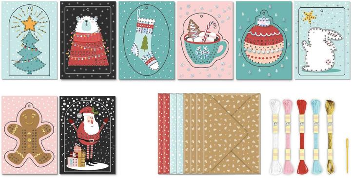 Produktbild Ursus Stickkarten-Set "Weihnachten" (22 Stk.)