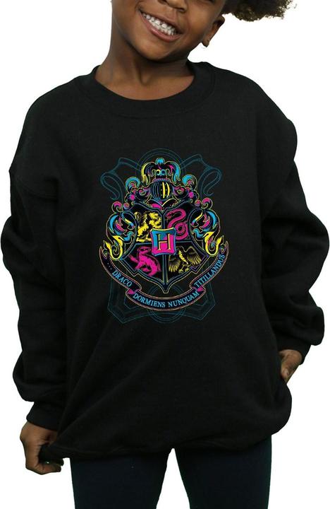 Image du produit - Sweat NEON HOGWARTS CREST - Fille (128)