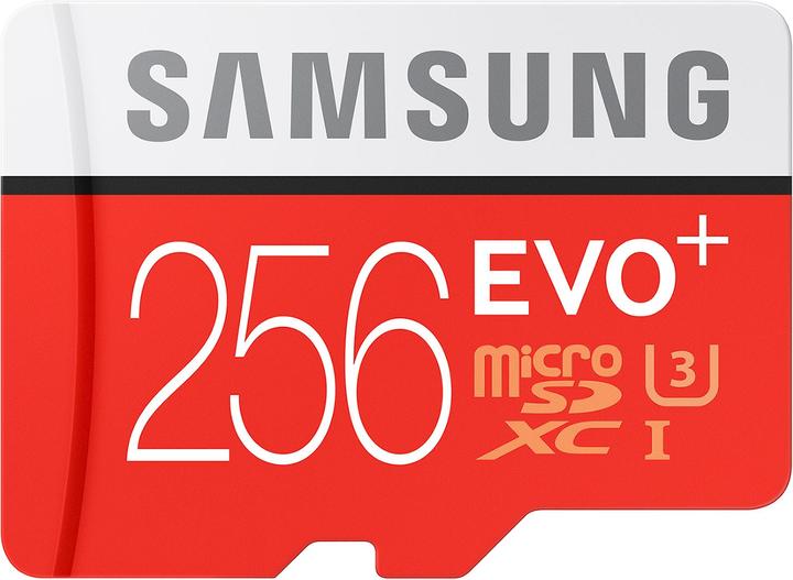 Image du produit Samsung Evo Plus microSDXC UHS-I (256 Go, microSDXC, U1, UHS-I)