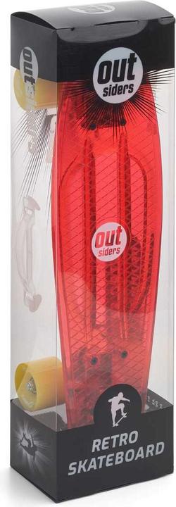 Immagine prodotto Outsiders - Skateboard retrò trasparente rosso (6")