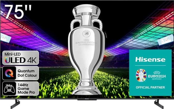 Image du produit Hisense TV 75U7KQ (75", U7K, Mini-LED, 4K, 2023)