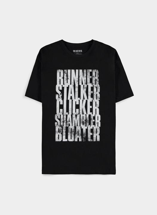 Immagine prodotto Difuzed The Last Of Us - Run Stalk Click Shamble Bloat - Maglietta a maniche corte da uomo - 2XL (XXL)