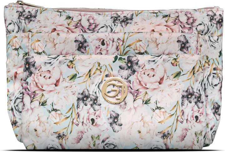 Image du produit Cimi Gillian Jones - Sac cosmétique à 3 compartiments - Rose flowerprint
