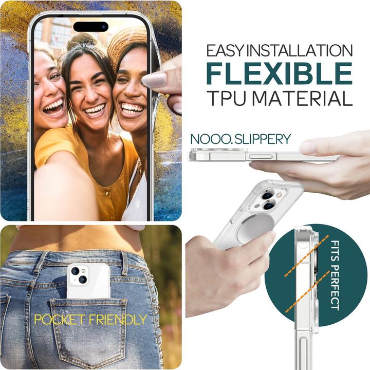 Immagine prodotto Nalia Custodia rigida trasparente con MagSafe (Apple iPhone 15 Plus)