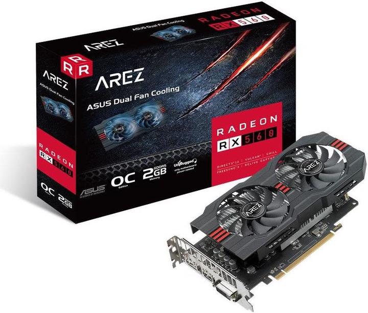 Actual product image ASUS Radeon AREZ RX 560 O2G EVO (2 GB)