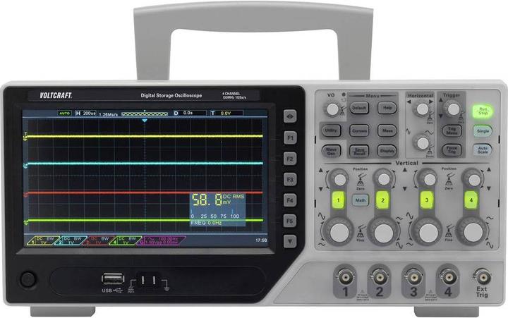 Produktbild Voltcraft 4-Kanal Speicheroszilloskop 1000 Serie (CAT II 300V)