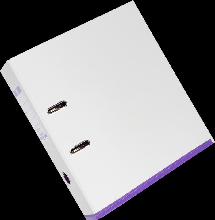 Actual product image Elba Folder myColour, spine width: 80 mm, white-purple DIN A4, outside cover (A4, 80 mm, 1 Piece)
