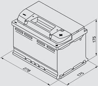 Actual product image Bosch Automotive S5 007 (12 V, 74 Ah, 750 A)