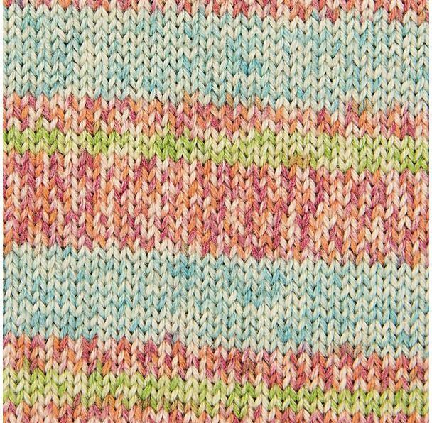 Actual product image Rico Design Wool Bamboo for socks 4-thread, 100 g, turquoise orange (420 m)