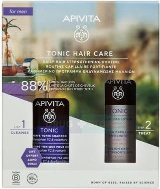 Produktbild Apivita Promo Tonic Lotion Against Hair Loss 150ml & Free Men's Tonic Shampoo 250ml (1500 ml)