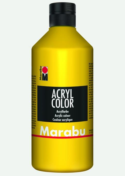 Actual product image Marabu Acrylic Color (Yellow, 500 ml)