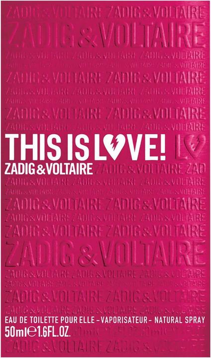 Actual product image Zadig & Voltaire This is Love! - Eau de Parfum Pour Elle (Eau de parfum, 50 ml)