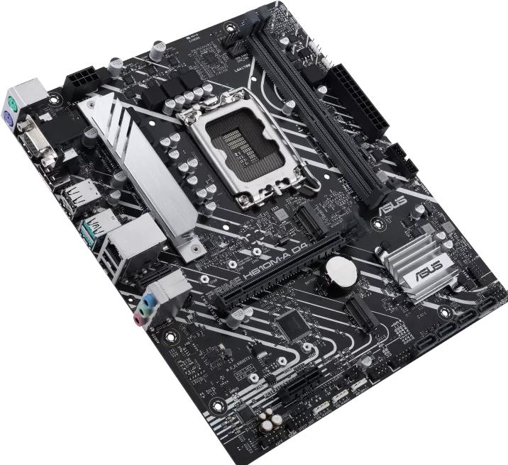 Productafbeelding ASUS PRIME H610M-A D4-CSM (LGA 1700, Intel H610M, mATX)
