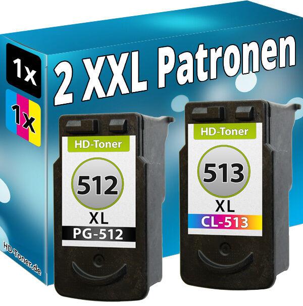 Produktbild Druckfuxx 2x XL DRUCKER PATRONE PG512 CL513 für CANON PIXMA MX340 MX350 MX410 MX