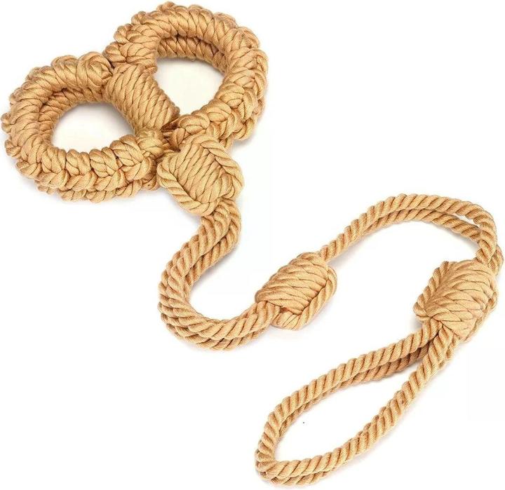 Actual product image Liebe Seele Bound You II Shibari Bondage Rope Handcuff with Leash