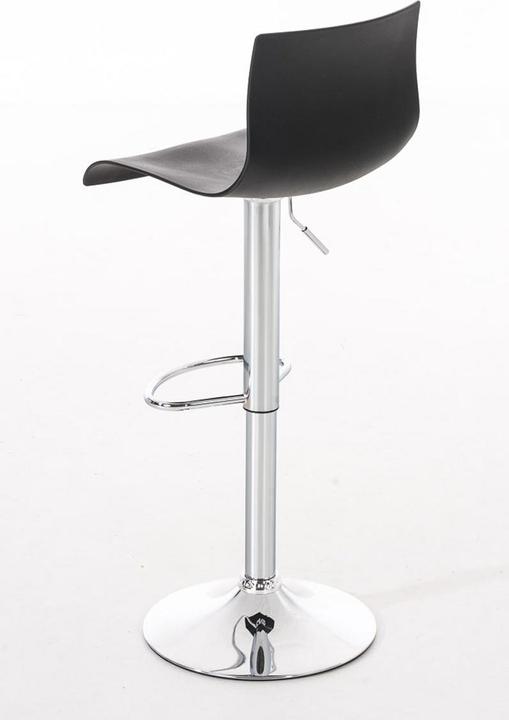 Actual product image CLP Set of 2 bar stools Hoover plastic chrome, black
