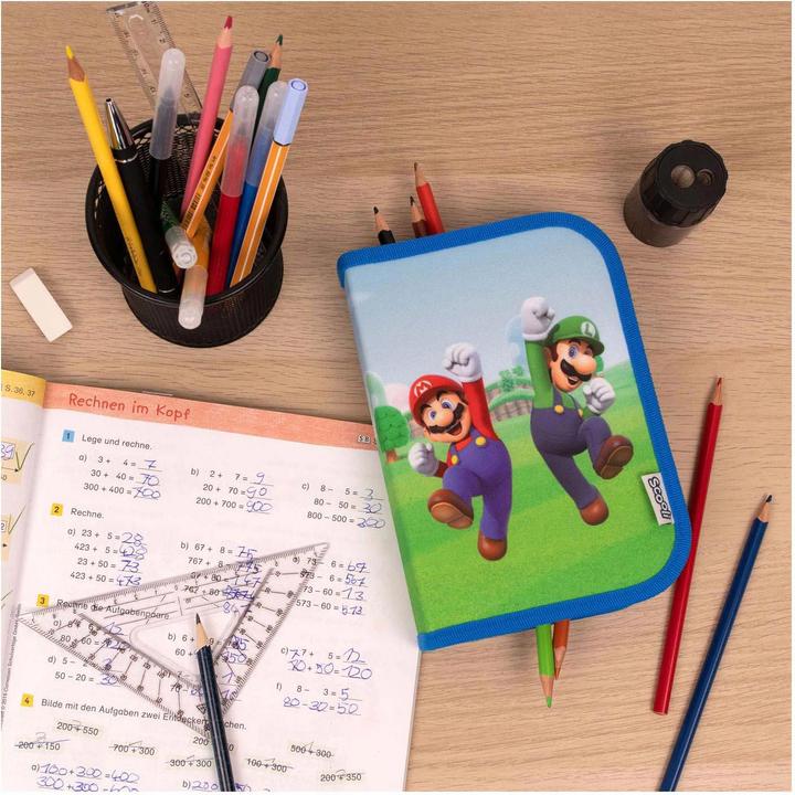 Produktbild Scooli Etui gefüllt Super Mario