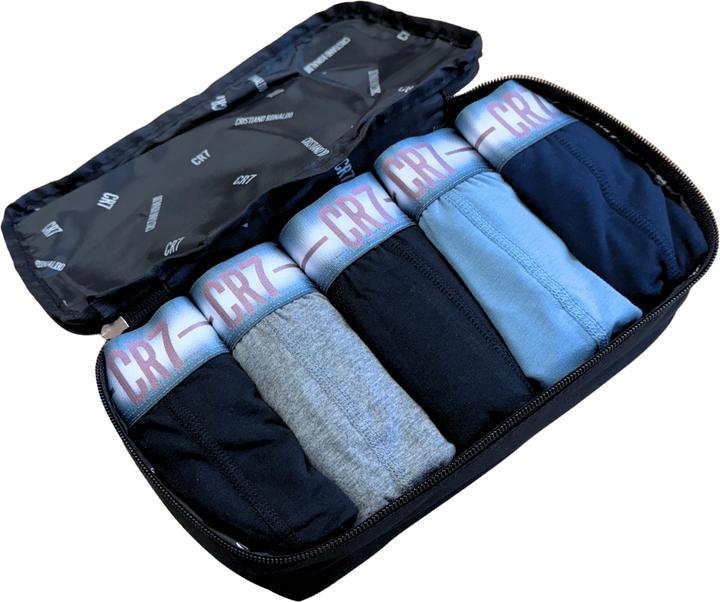 Produktbild CR7 Mens Trunk Cotton Stretch 5-Pack & Travel Bag (M, 5er Pack)
